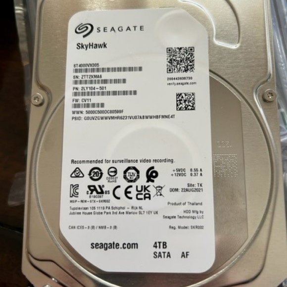Seagate Other - NIB Seagate Skyhawk Surveillance Hard Drive - 4TB Capacity Model ST4000VX005